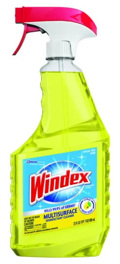 Windex No Scent Multi-Surface Cleaner, Protector and Deodorizer Liquid 23 oz. (Pack of 8)
