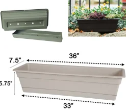WINDOW BOX GRN 24