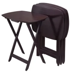 Winsome Chandler 26 in. H X 23.5 in. W X 17 in. L Rectangular Folding Tray Table