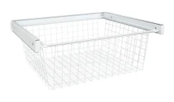 WIRE BASKET 8.5" WHT