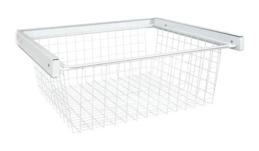 WIRE BASKET 8.5" WHT