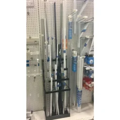 Wiremasters 38-1/16 in. H x 16-1/8 in. W x 10-1/2 in. L Black Shelf Upright