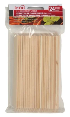 WOOD LABEL 6" 24PK