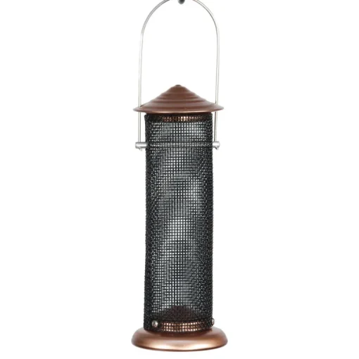 Woodlink Wild Bird 0.5 lb Copper Mini Nyjer Bird Feeder