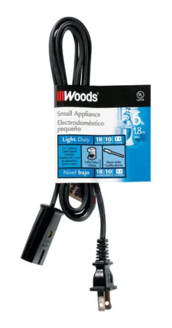 Woods 294 18/2 HPN 125V Small Appliance Cord 6 L ft.