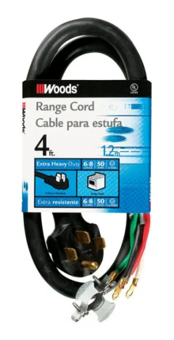 Woods 6/2, 8/2 SRDT 250 V 4 ft. L Range Cord