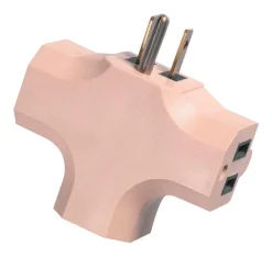 Woods Grounded 3 outlets Adapter 1 pk