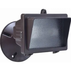 Woods Oil Rubbed Bronze Hardwired 150 W Halogen Floodlight 1 pk