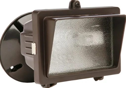 Woods Oil Rubbed Bronze Hardwired 150 W Halogen Floodlight 1 pk