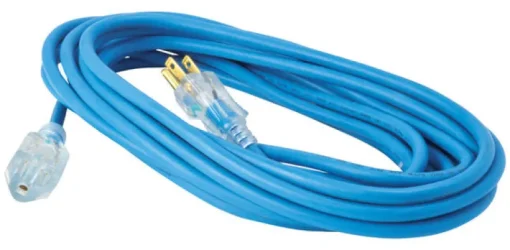 Woods Outdoor 25 ft. L Blue Extension Cord 16/3