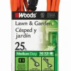 Woods Outdoor 25 ft. L Orange Extension Cord 16/2
