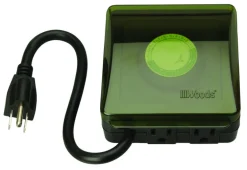 Woods Outdoor Plug In Timer 125 V Green