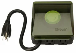 Woods Outdoor Plug In Timer 125 V Green