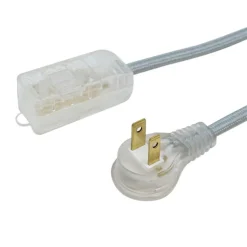 Woods Slimline Indoor 8 ft. L Gray Extension Cord 16/2 SPT-2
