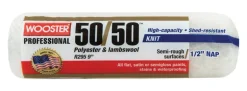 Wooster 50/50 Lambswool Polyester 9 in. W X 1/2 in. Paint Roller Cover 1 pk