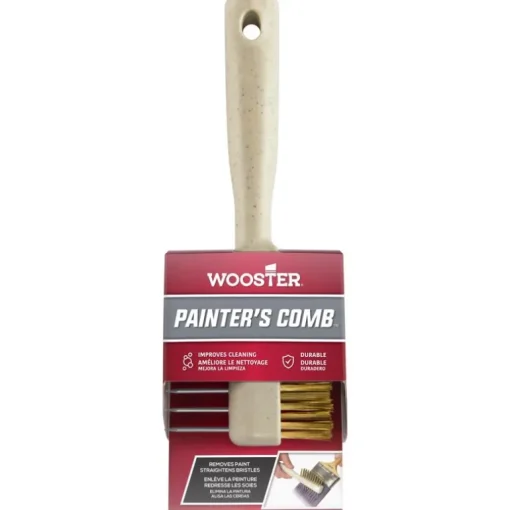 Wooster Beige Stainless Steel Brush and Roller Cleaning Tool