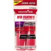 Wooster Red Feather Velour 1/4 in. x 4-1/2 in. W Mini Paint Roller Cover 2 pk
