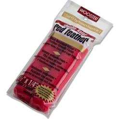 Wooster Red Feather Velour 1/4 in. x 4-1/2 in. W Mini Paint Roller Cover 2 pk