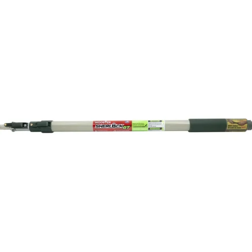 Wooster Sherlock Telescoping 4 ft. L X 1 in. D Aluminum Extension Pole White/Green