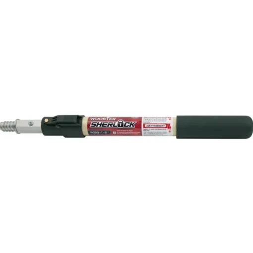 Wooster Sherlock Telescoping 2 ft. L X 1.86 in. D Aluminum/Fiberglass Extension Pole Beige/Green