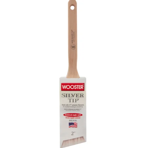 Wooster Silver Tip 2 in. Soft Semi-Oval Angle Paint Brush