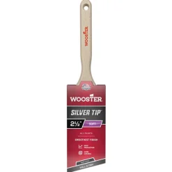 Wooster Silver Tip 2-1/2 in. Soft Semi-Oval Angle Paint Brush