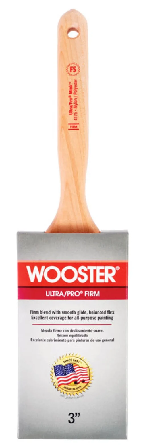 Wooster Ultra/Pro 3 in. Firm Flat Paint Brush