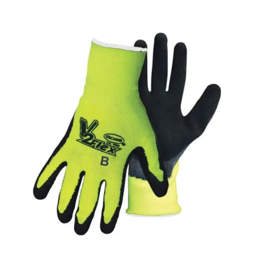 WORK GLVS HIVIZ GRN S (Pack of 12)