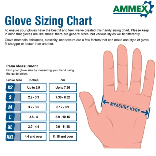 X3 Nitrile Disposable Gloves XX-Large Blue Powder Free 100 pk