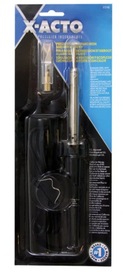 X-Acto Black Stainless Steel 30W Electric Soldering Iron & Hot Knife 12.8 L in.