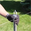 YardGard 11 Ga. Galvanized Silver Metal Chain Link Fence Post Kit