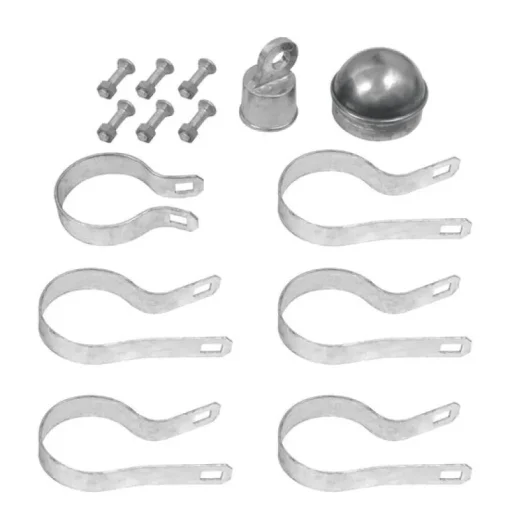 Yardlink 6 ft. H Aluminum Chain Link Fence End/Gate Post Kit