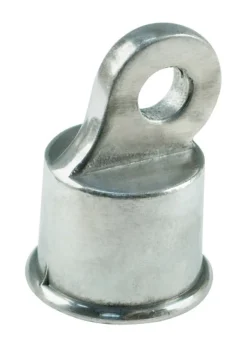 Yardlink 2.8 in. H Silver Aluminum Rail End
