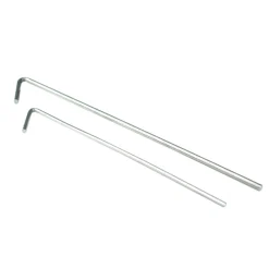 Yardlink .787 in. H X .557 in. L Aluminium Multi-Purpose Fence Ties Silver