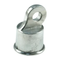 Yardlink Silver Aluminum Chain Link Rail End Cap 1 pk