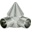 Yardlink Silver Aluminum Chain Link Bullet Cap 1 pk