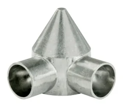 Yardlink Silver Aluminum Chain Link Bullet Cap 1 pk