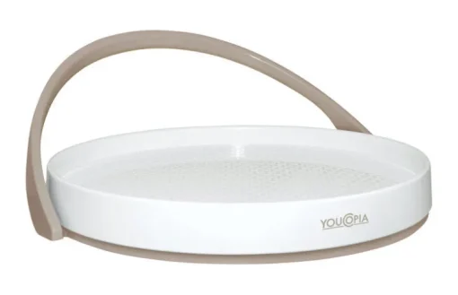 YouCopia Crazy Susan White 4.5 in. H X 11.3 in. D Plastic Kitchen Turntable