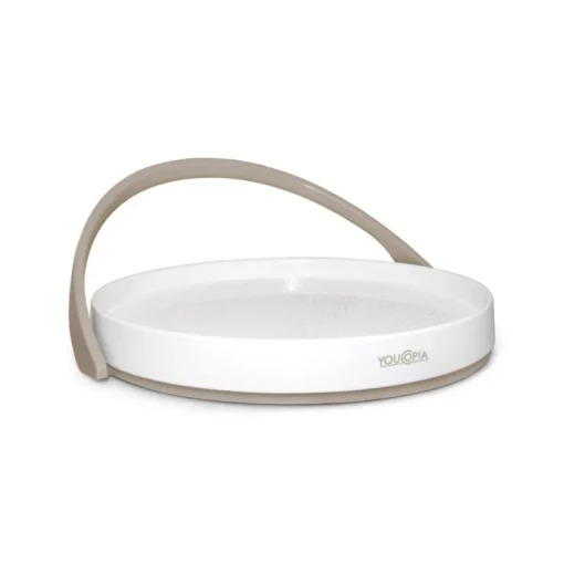 YouCopia Crazy Susan White 4.5 in. H X 11.3 in. D Plastic Kitchen Turntable
