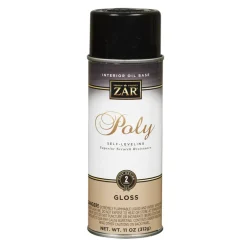 Zar 32807 11 Oz Clear Gloss Interior Oil Base Poly Ultraviolet Spray (Pack of 6)