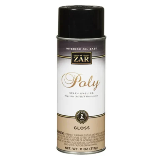 Zar 32807 11 Oz Clear Gloss Interior Oil Base Poly Ultraviolet Spray (Pack of 6)