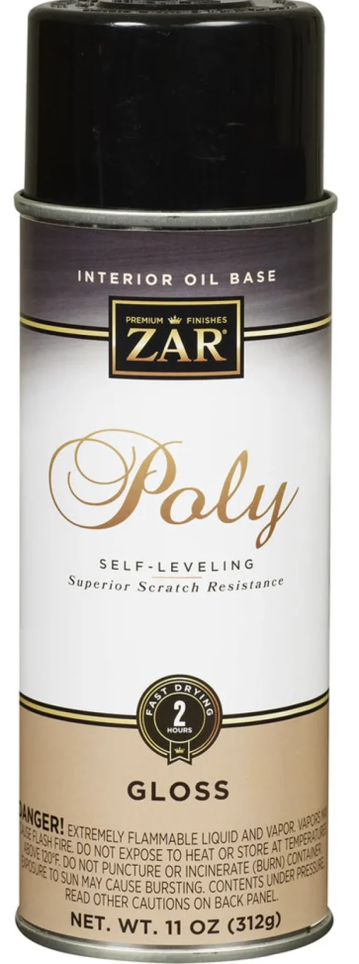 Zar 32807 11 Oz Clear Gloss Interior Oil Base Poly Ultraviolet Spray (Pack of 6)