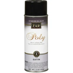 Zar 32907 11 Oz Clear Satin Interior Oil Base Poly Ultraviolet Spray (Pack of 6)