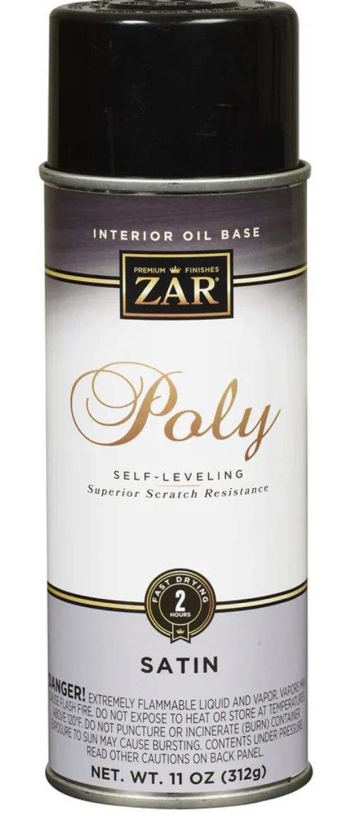 Zar 32907 11 Oz Clear Satin Interior Oil Base Poly Ultraviolet Spray (Pack of 6)