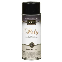 Zar 33007 11 Oz Clear Semi-Gloss Interior Oil Base Poly Ultraviolet Spray (Pack of 6)