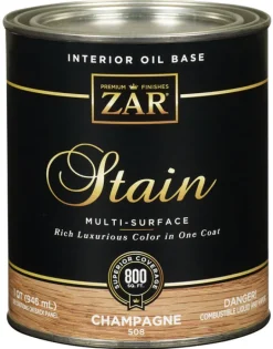 Zar 50812 1 Quart Champagne Interior Oil Base Stain