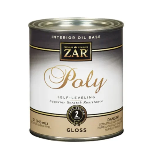 ZAR Gloss Clear Oil Based Polyurethane 1 qt. (Pack of 4)