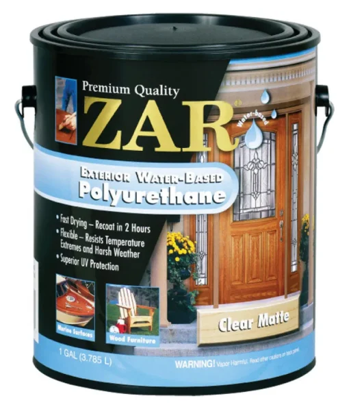 ZAR Matte Clear Water-Based Polyurethane 1 gal. (Pack of 2)