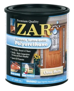 ZAR Matte Clear Water-Based Polyurethane 1 qt. (Pack of 4)