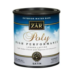 ZAR Satin Light Amber Water-Based Polyurethane 1 qt